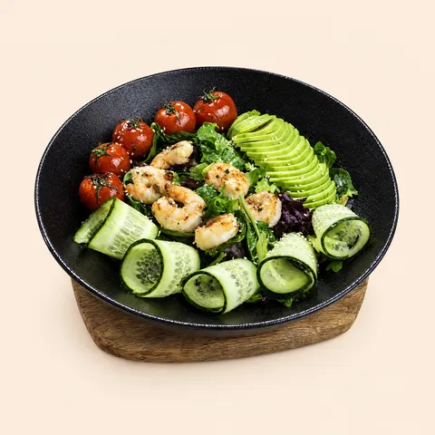 Shrimp and avocado salad